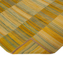 Yellow and Green Flatweave Wool Rug - 8'1" x 11'1"