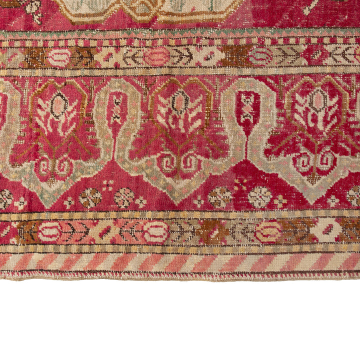 Red Vintage Traditional Wool Rug - 13'7" x 16'9"