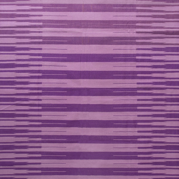 Purple Stripe Flatweave Cotton Rug - 8'1" x 11'1" Default Title