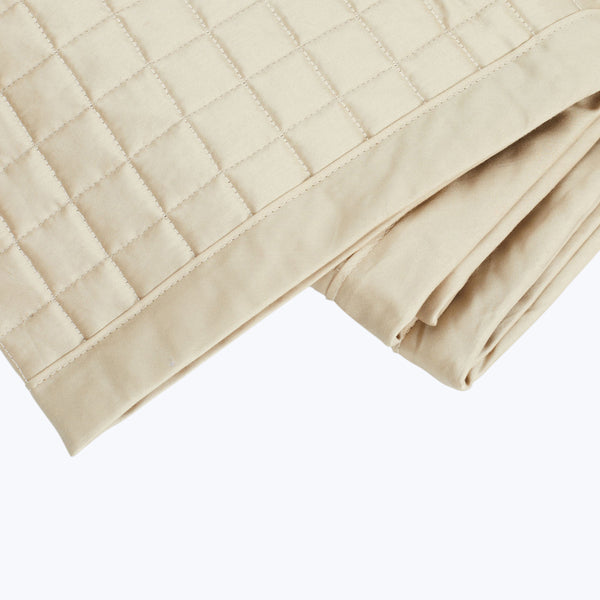 Masaccio Quilted Coverlet Queen / Flax