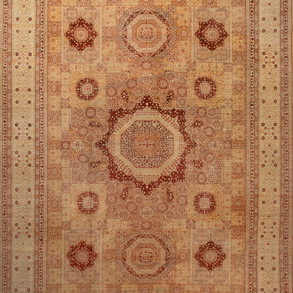 Red Traditional Wool Rug - 12'10" x 17'3"