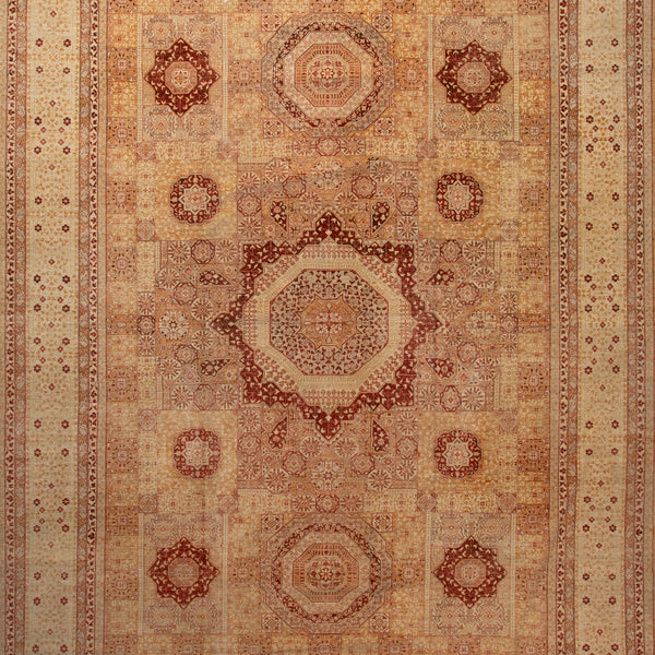 Red Traditional Wool Rug - 12'10" x 17'3"