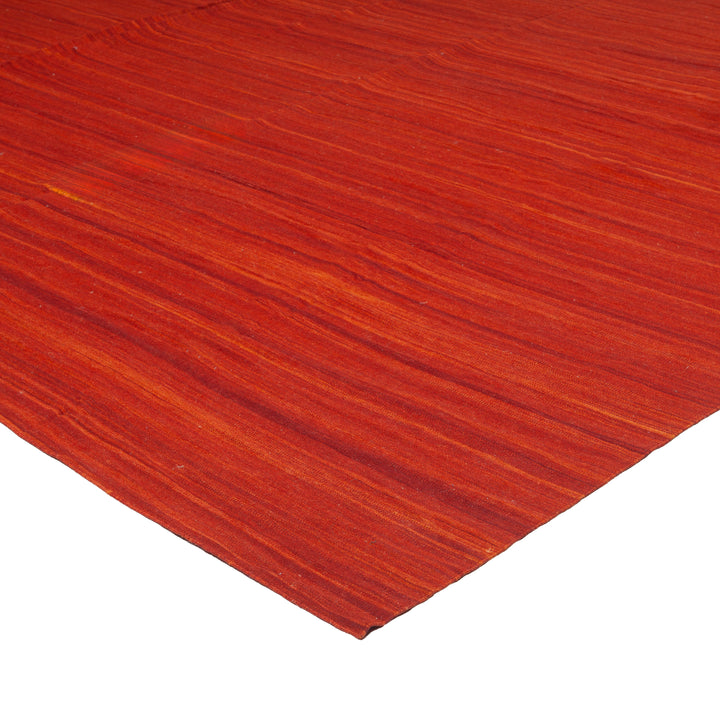 Red Flatweave Wool Rug - 12' x 18'