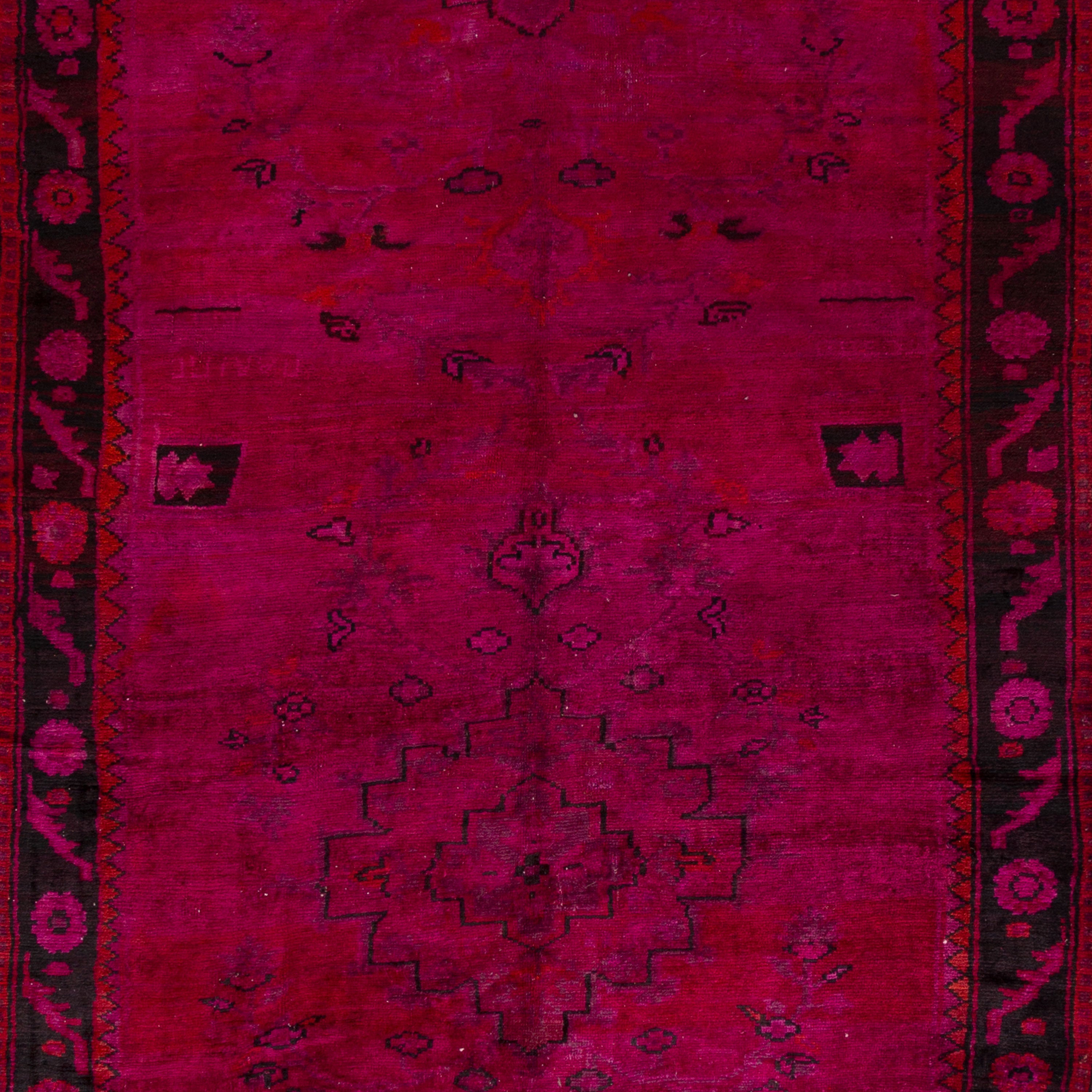 Pink Overdyed Wool Rug - 6'1" x 14'10" Default Title