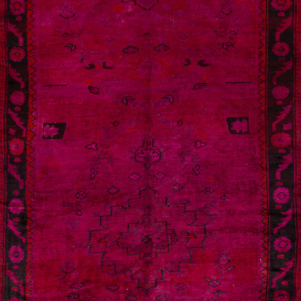Pink Overdyed Wool Rug - 6'1" x 14'10" Default Title