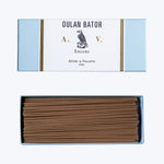 High-end Oulan Bator A.V. incense sticks in luxury packaging.
