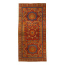 Orange Vintage Traditional Wool Rug - 12' x 24'9"