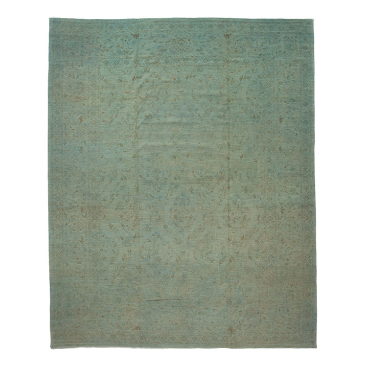 Blue Overdyed Wool Rug - 11'7" x 14'5"