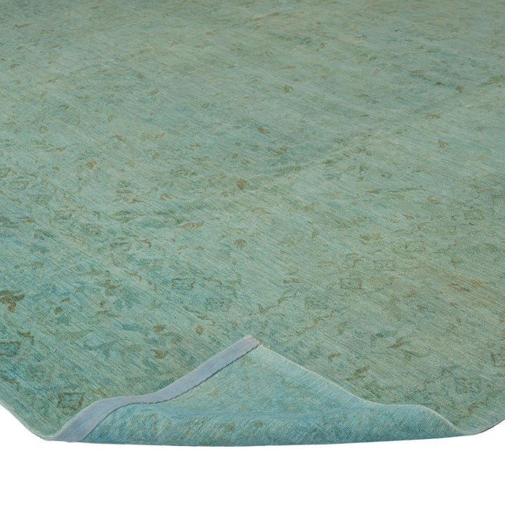 Blue Overdyed Wool Rug - 11'7" x 14'5"