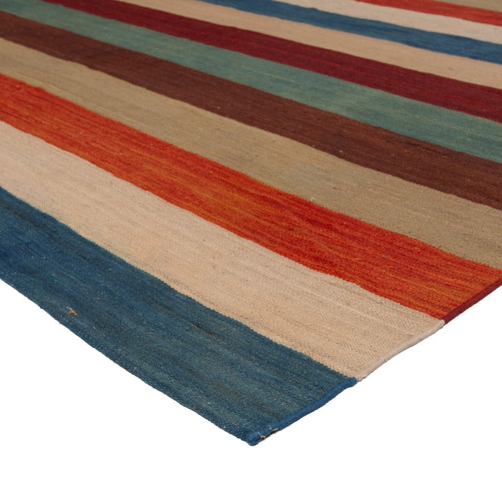 Multi Flatweave Wool Rug - 7'8" x 11'3"