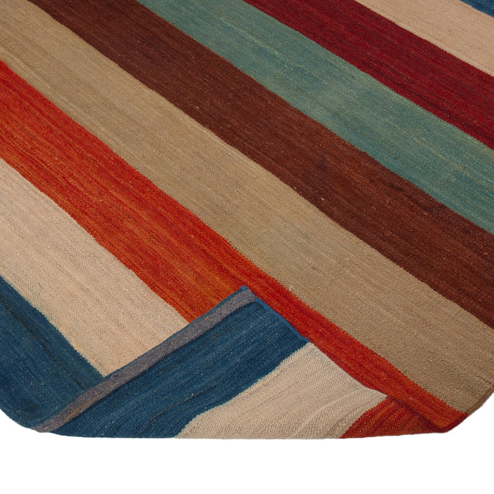 Multi Flatweave Wool Rug - 7'8" x 11'3"