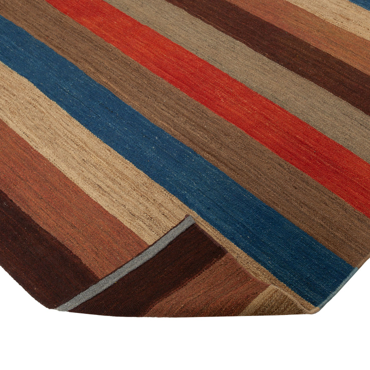 Multi Flatweave Wool Rug - 7'7" x 11'9"