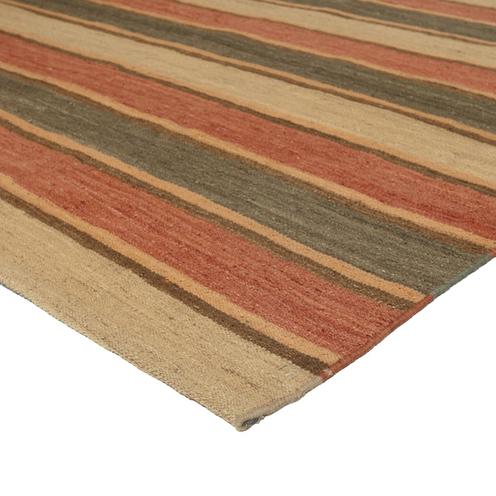 Multi Flatweave Wool Rug - 6' x 10'3"