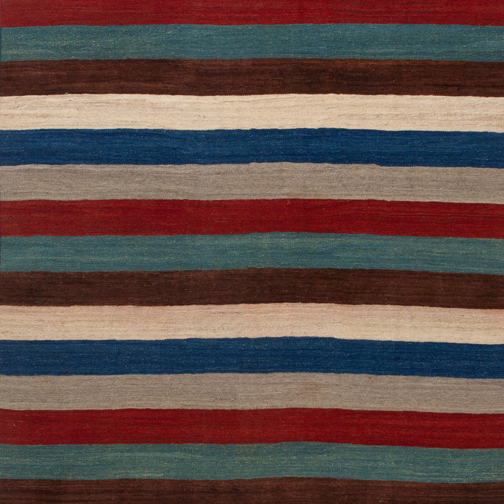 Multi Flatweave Wool Rug - 7'7" x 9'9"