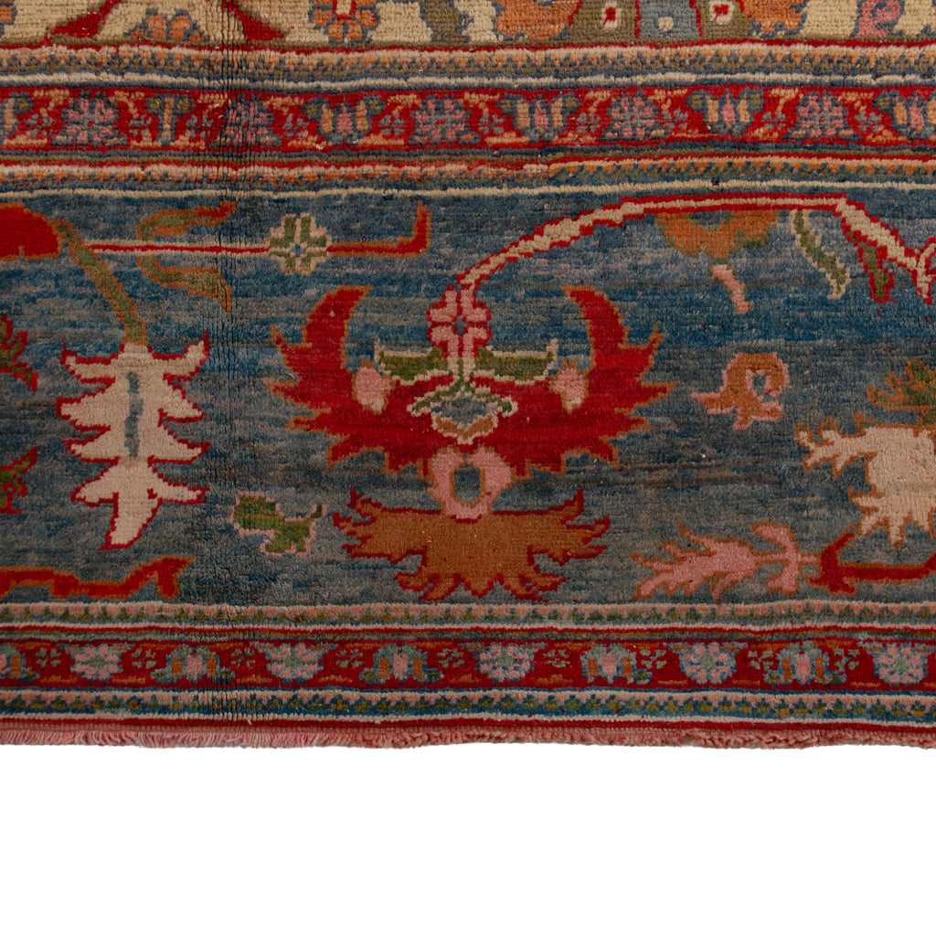 Vintage Traditional Wool Oushak Rug - 16'5" x 18'7"