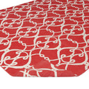 Red Transitional Mosaic Wool Rug - 8' x 10' Default Title