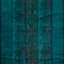 Blue Overdyed Wool Rug - 5'1" x 14'1" Default Title