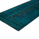 Blue Overdyed Wool Rug - 5'1" x 14'1" Default Title