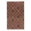 Brown and White Flatweave Chenille Rug - 3'6" x 5'6"