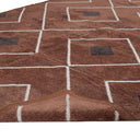 Brown and White Flatweave Chenille Rug - 3'6" x 5'6"