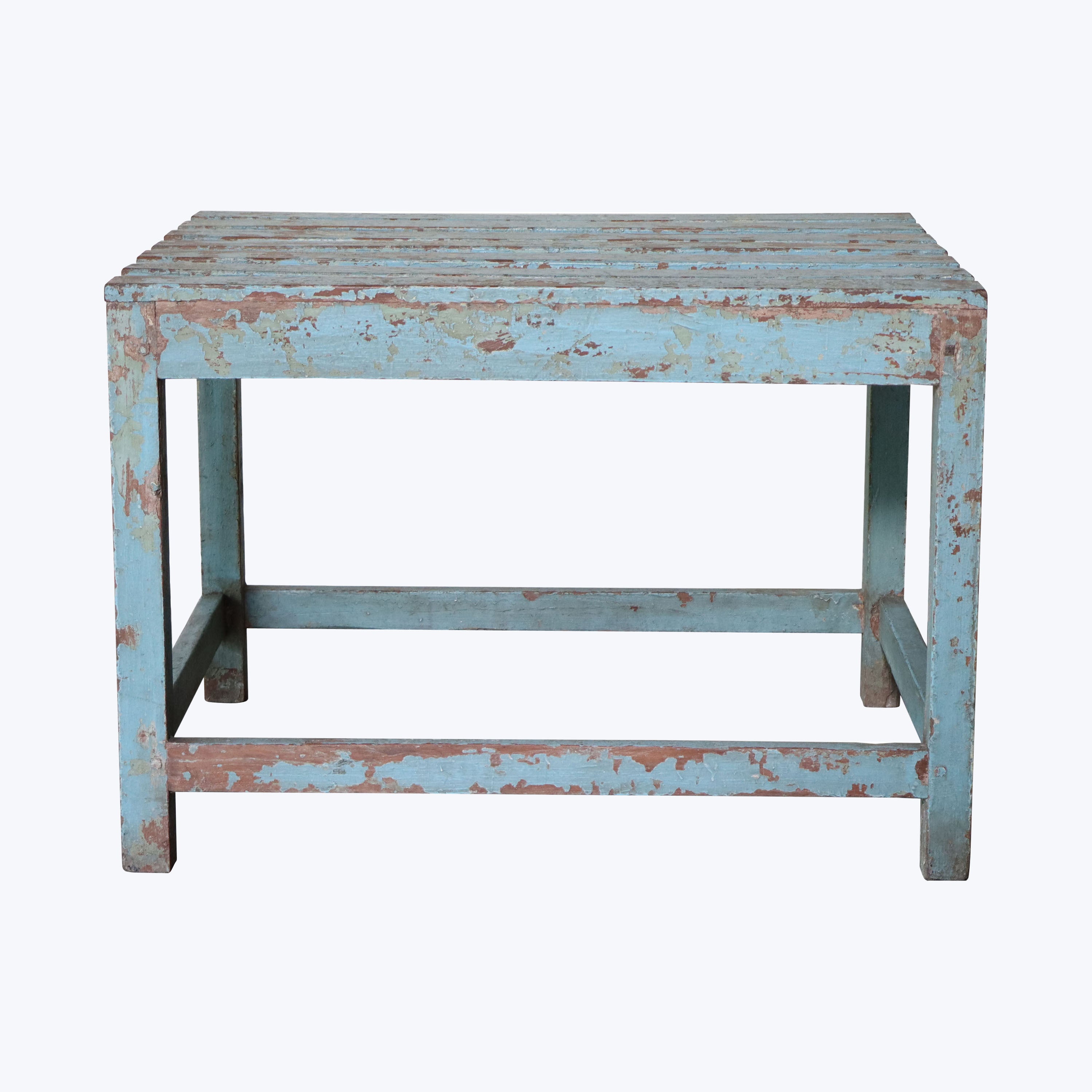 Vintage Blue Chippy Table