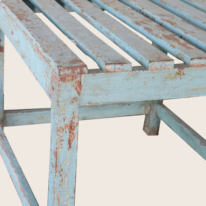 Vintage Blue Chippy Table