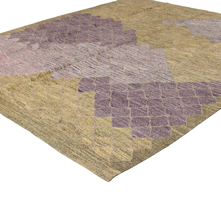 Purple Vintage Flatweave Wool Rug - 8'7" x 10'4" Default Title