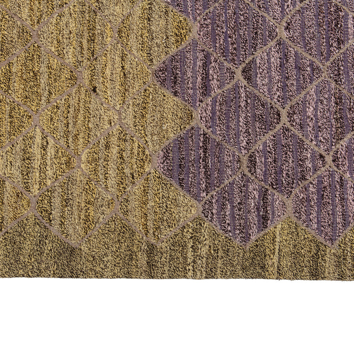 Purple Vintage Flatweave Wool Rug - 8'7" x 10'4" Default Title