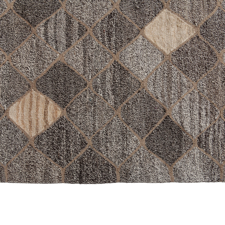 Grey Flatweave Wool Rug - 10'1" x 13'11" Default Title