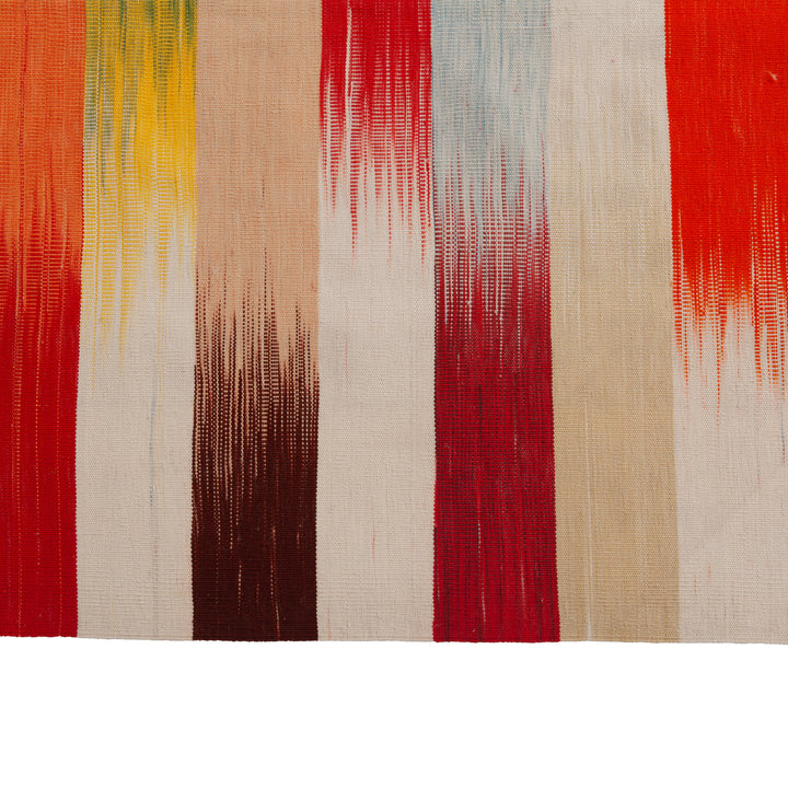 Multi Flatweave Wool Persian Rug - 7'3" x 13'2" Default Title