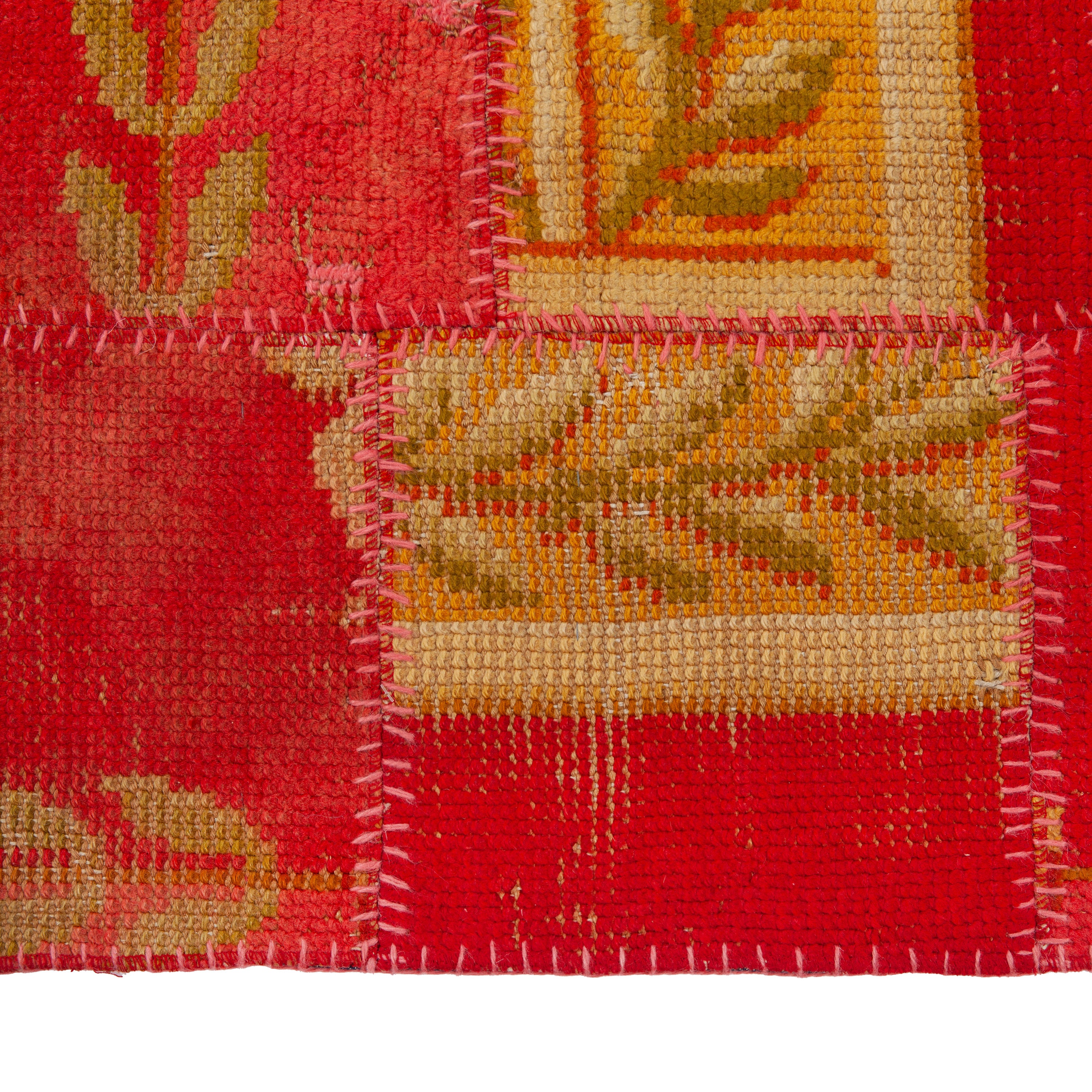 patchwork Wool Rug - 10' x 10'8"