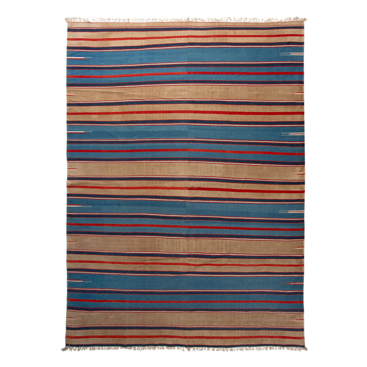 Multi Vintage Flatweave Cotton Rug - 10'9" x 14'5" Default Title