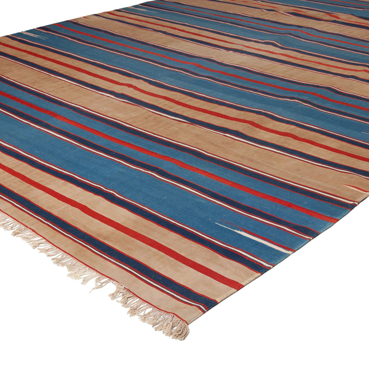 Multi Vintage Flatweave Cotton Rug - 10'9" x 14'5" Default Title