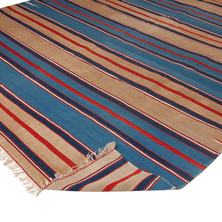 Multi Vintage Flatweave Cotton Rug - 10'9" x 14'5" Default Title