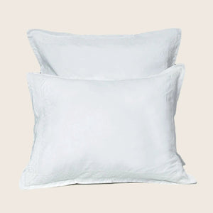 Viola Lace Duvet & Shams, White Pillow Sham / Standard