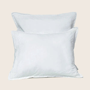 Viola Lace Duvet & Shams, White Pillow Sham / Standard