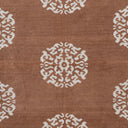 Light Brown Medallion Flatweave Chenille Rug - 3'6" x 5'6"