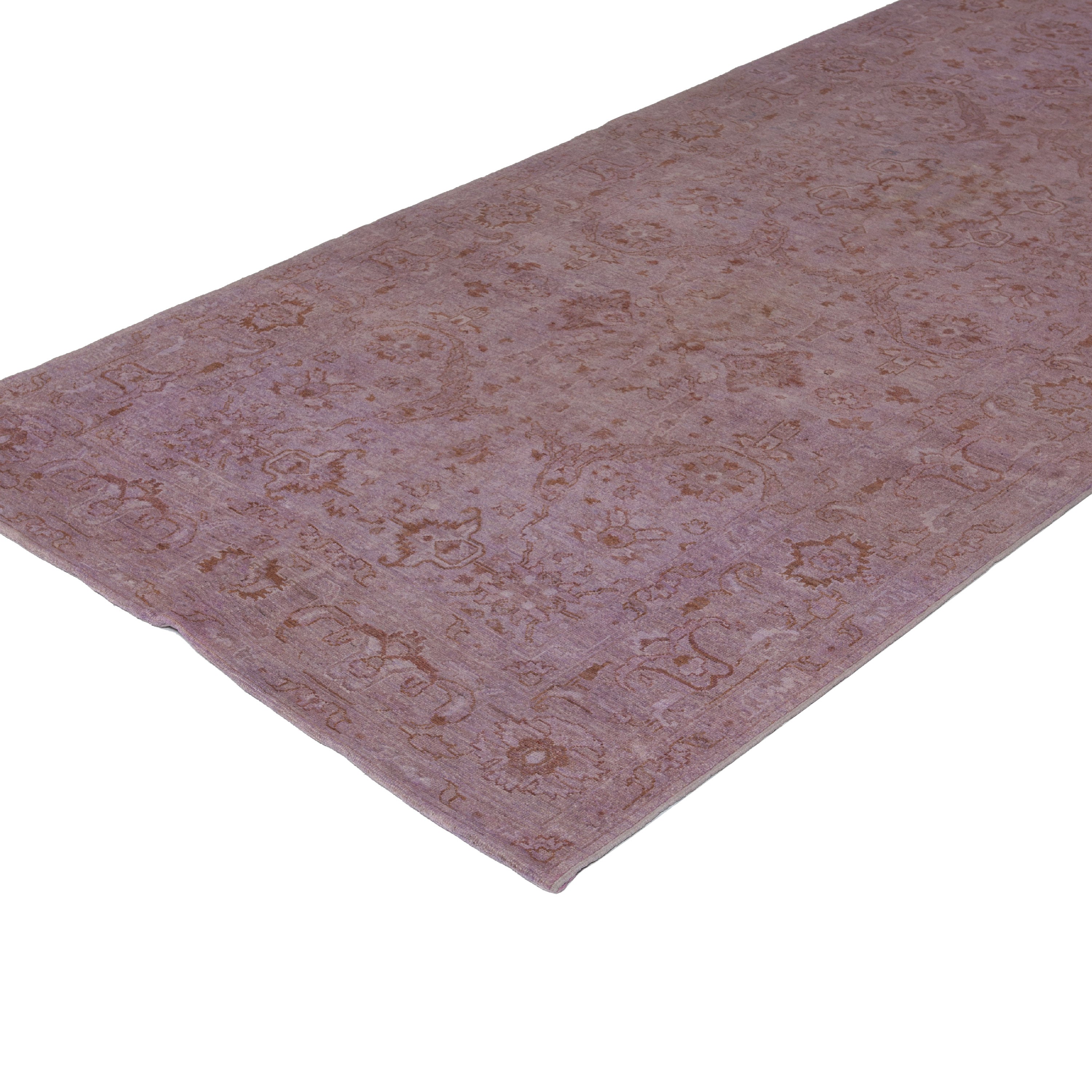 Purple Overdyed Wool Runner - 4'10" x 11'7" Default Title