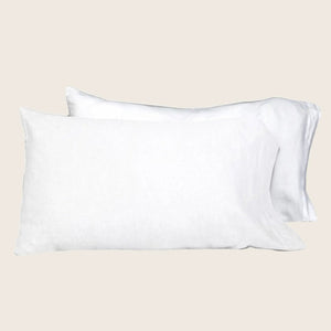 Donatella Sheets & Pillowcases, White Pillowcase Pair / Standard