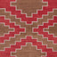 Brown and Red Flatweave Chenille Rug - 3'6" x 5'6"