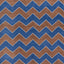 Brown and Blue Flatweave Chenille Rug - 3'6" x 5'6"