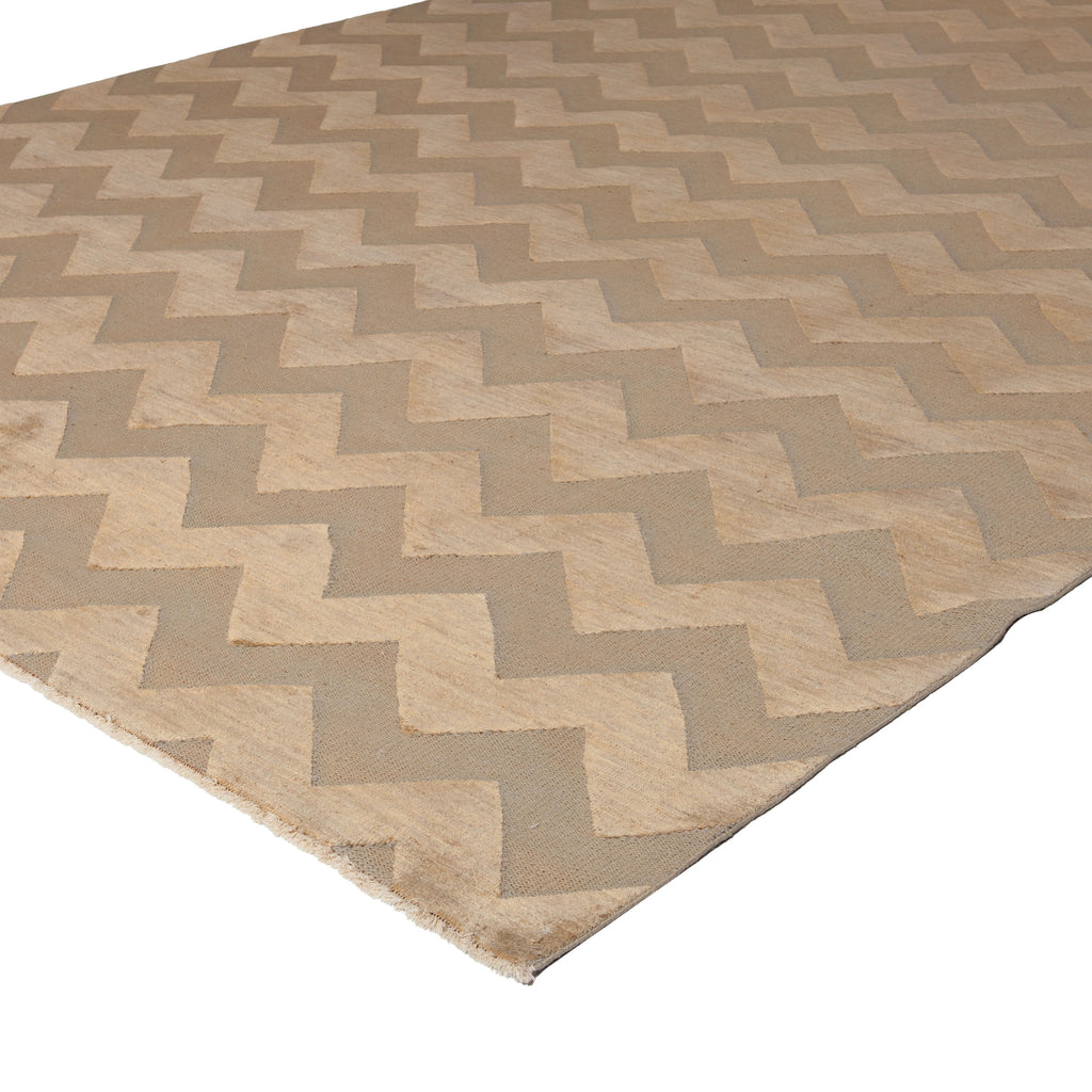 Beige Modern Wool Rug - 10' x 14'3" Default Title