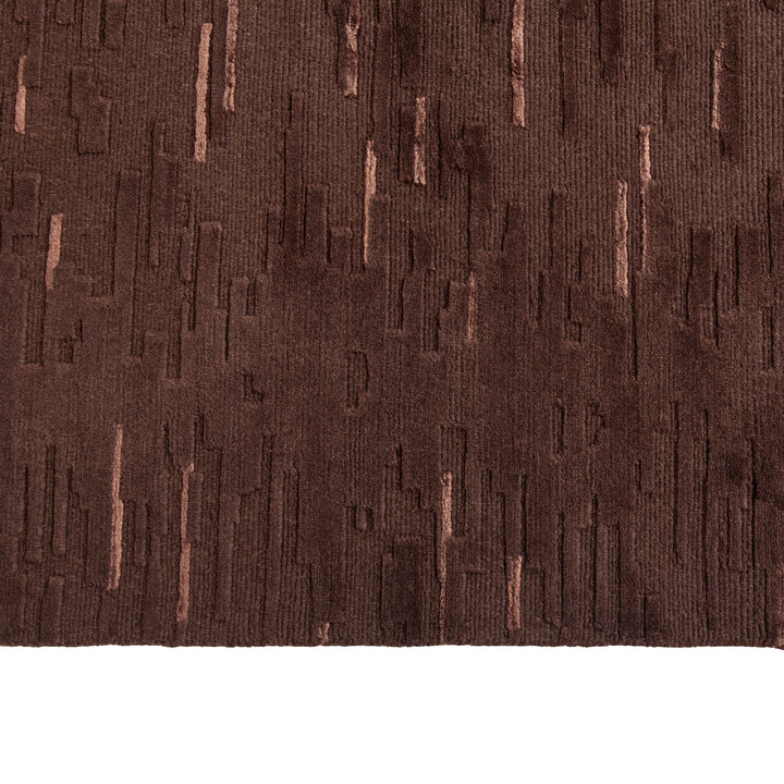Brown Modern Wool Blend Rug - 7'11" x 9'10" Default Title