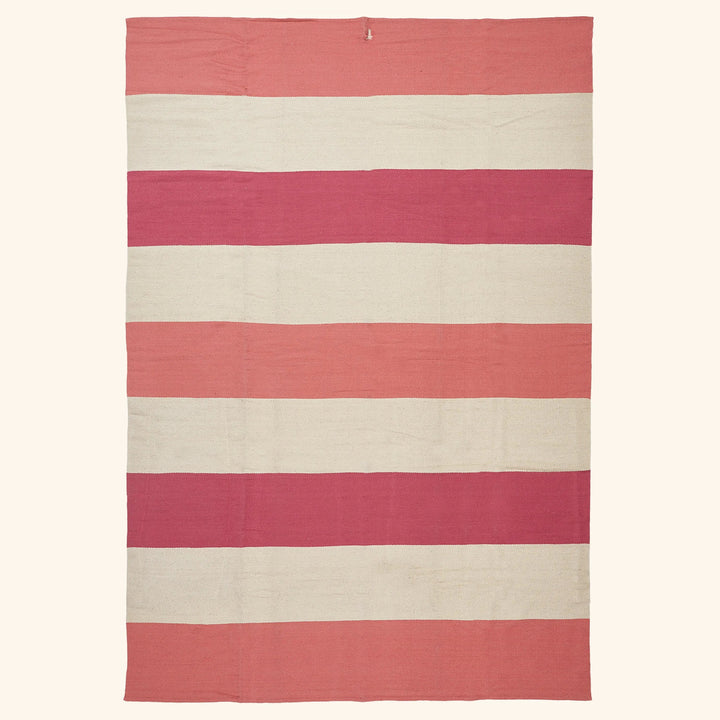 Pink Flatweave Wool Rug - 10' x 14'