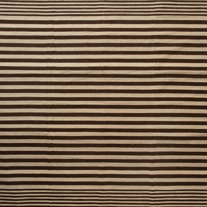 Brown Flatweave Wool Rug - 10" x 14' Default Title