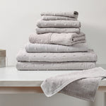 Zero Twist Dot Towels, Grey