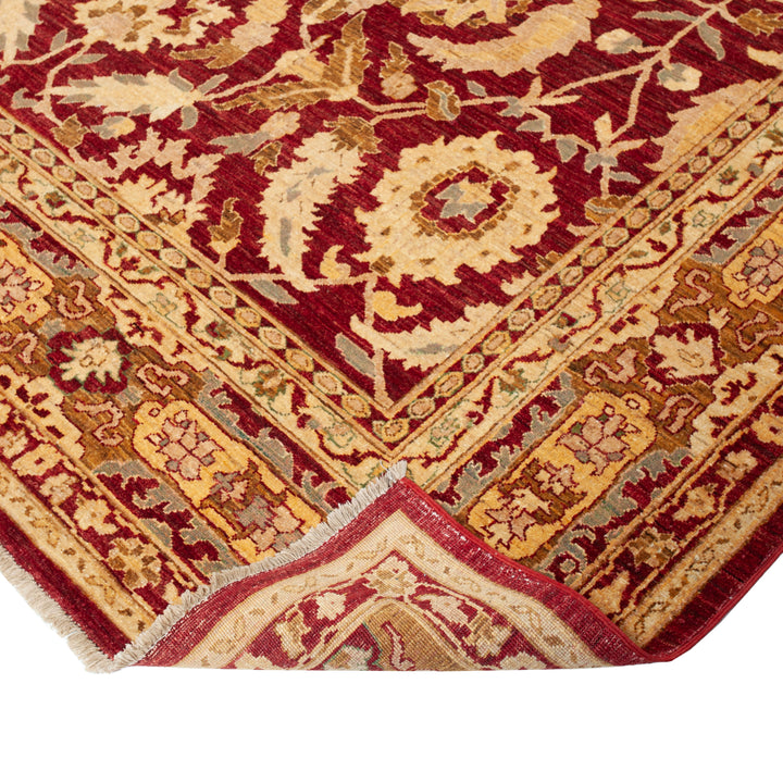 Red Traditional Wool Rug - 9' x 12'11"