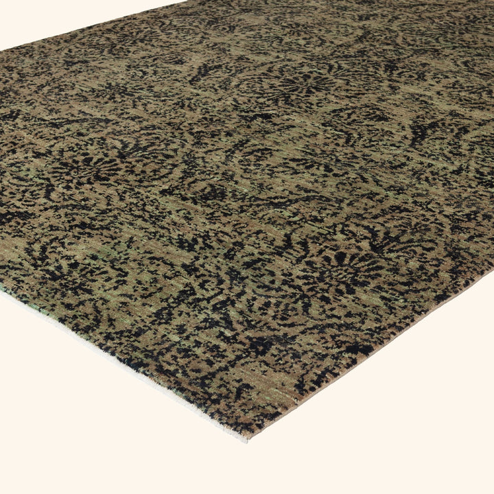 Yellow Transitional Wool Rug - 8' x 10'1" Default Title
