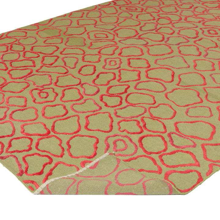 Green Transitional Linen Blen Rug - 8' x 10' Default Title