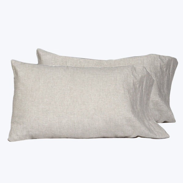Donatella Sheets & Pillowcases, Natural Pillowcase Pair / Standard